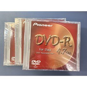 Pioneer DVD-R Recordable Blank Media Disc for Data 4.7 GB with Jewel Case Japan